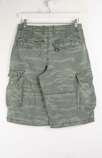 VINTAGE CAMO CARGO SHORTS W30
