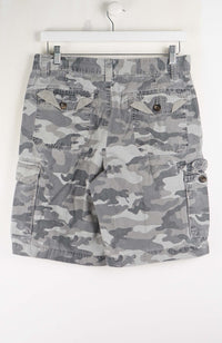 VINTAGE CAMO CARGO SHORTS W32