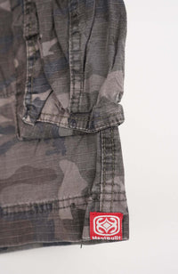 VINTAGE CAMO CARGO SHORTS W36