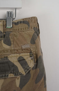 VINTAGE CAMO CARGO SHORTS W37