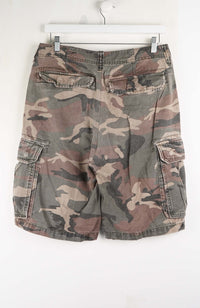 VINTAGE CAMO CARGO SHORTS W34