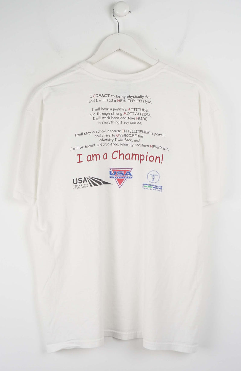 VINTAGE NIKE BE A CHAMPION T-SHIRT (L)