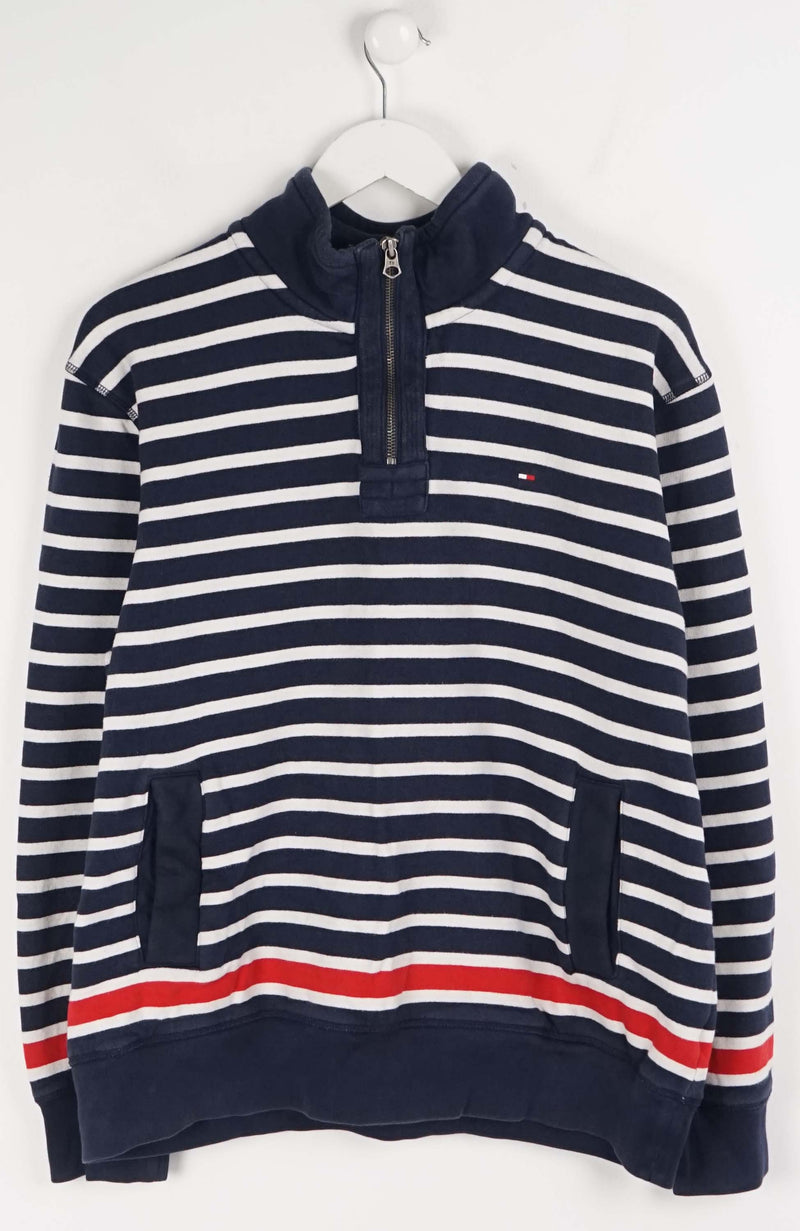 VINTAGE TOMMY HILFIGER 1/4 ZIP SWEATER (M)