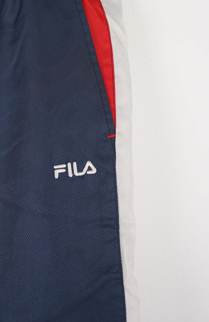 VINTAGE FILA TRACK PANT SHORTS (M)