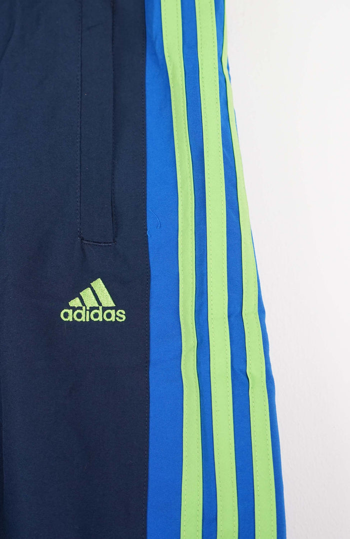 VINTAGE ADIDAS TRACK PANT SHORTS (XL)