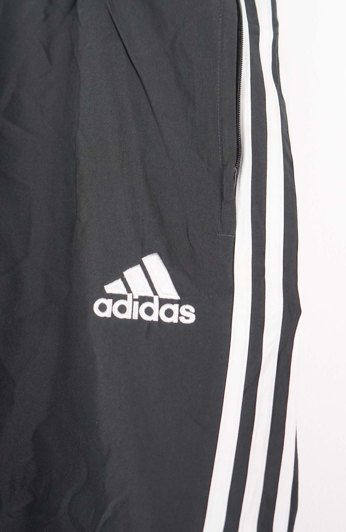 VINTAGE ADIDAS TRACK PANT SHORTS (XXL)