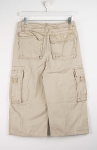 VINTAGE REWORK CARGO CAPRI SHORTS W32