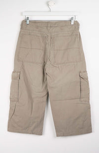 VINTAGE REWORK CARGO CAPRI SHORTS W30