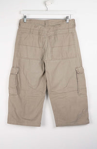 VINTAGE REWORK CARGO CAPRI SHORTS W32