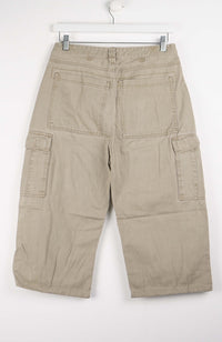 VINTAGE REWORK CARGO CAPRI SHORTS W32