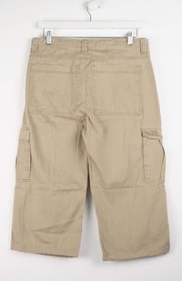 VINTAGE REWORK CARGO CAPRI SHORTS W34