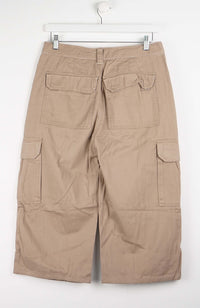VINTAGE REWORK CARGO CAPRI SHORTS W32