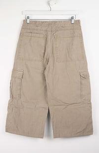 VINTAGE REWORK CARGO CAPRI SHORTS W32