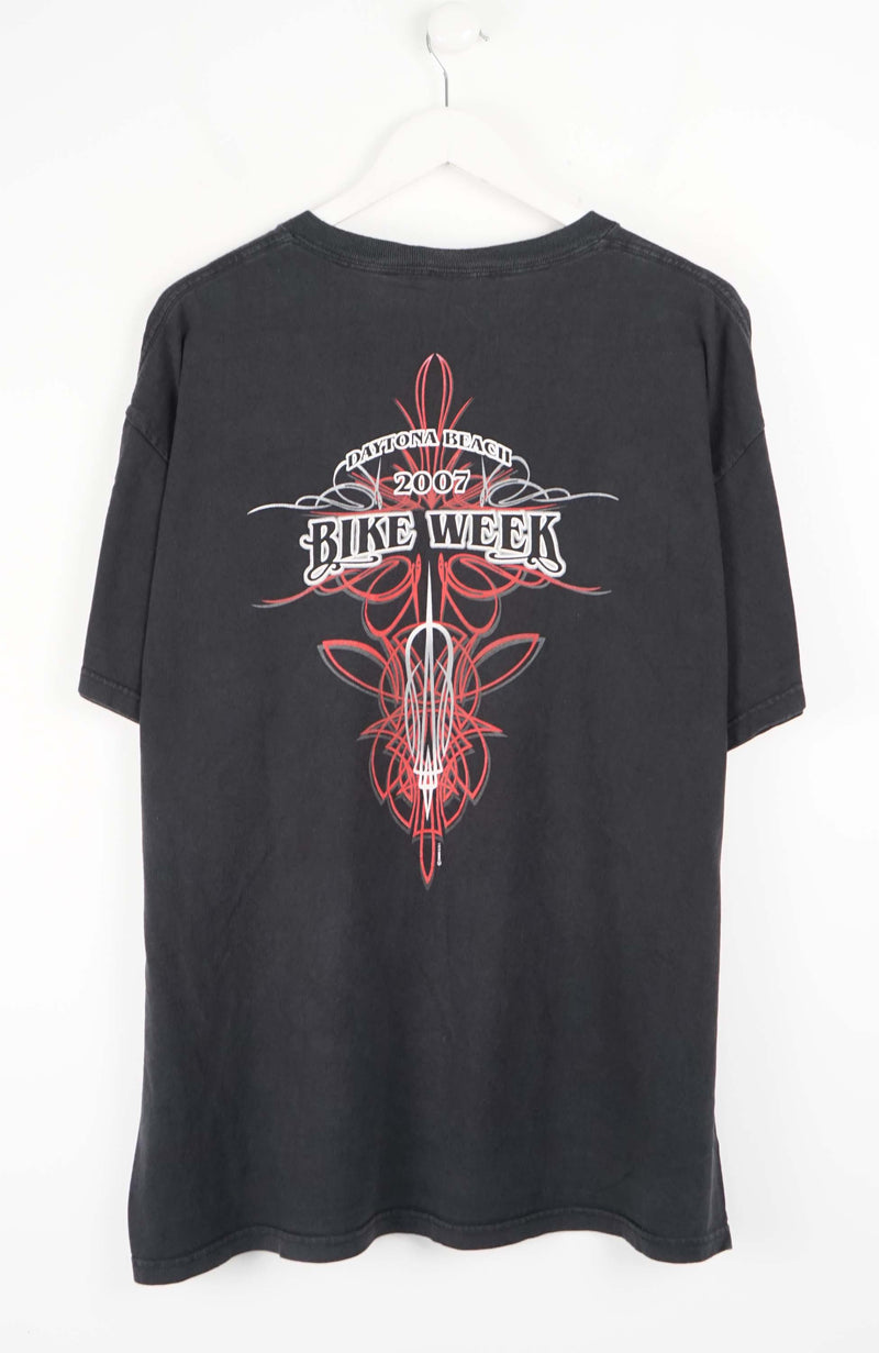 VINTAGE BIKE WEEK DAYTONA BEACH 2007 T-SHIRT (XL)