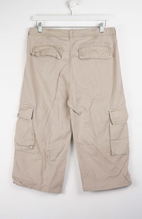 VINTAGE REWORK CARGO CAPRI SHORTS W35