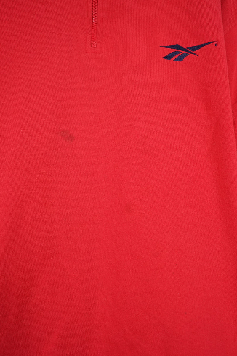 VINTAGE REEBOK 1/4 ZIP SWEATER (XL)