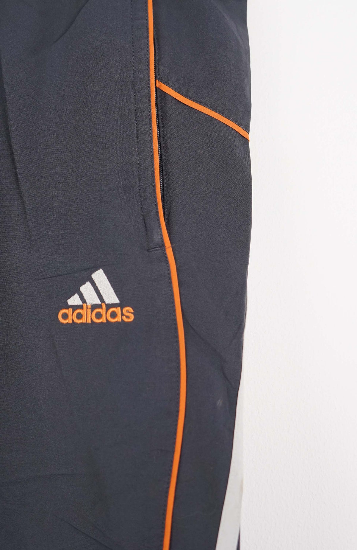 VINTAGE ADIDAS TRACK PANT SHORTS (XL)