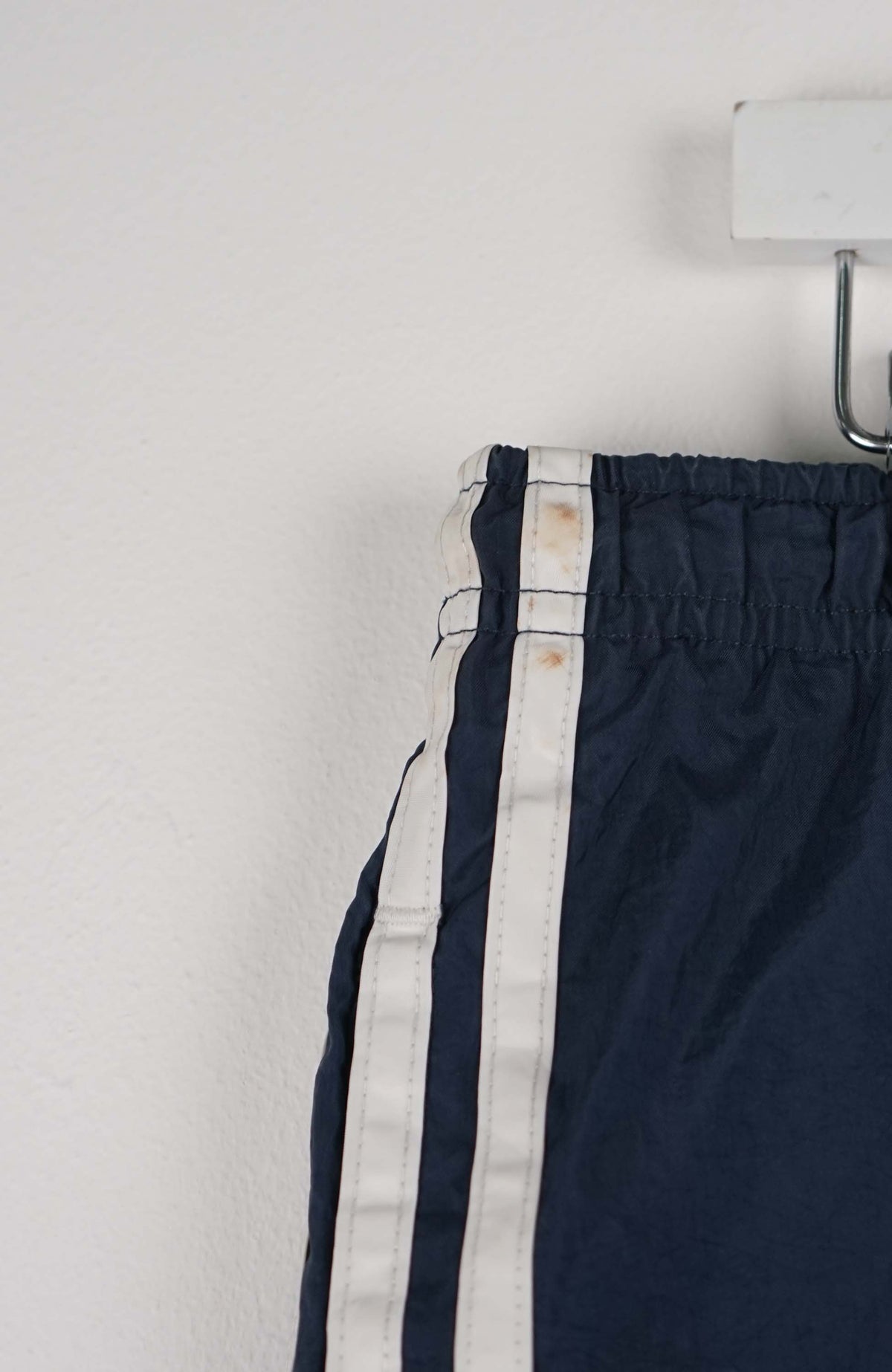 VINTAGE ADIDAS TRACK PANT SHORTS (XL)