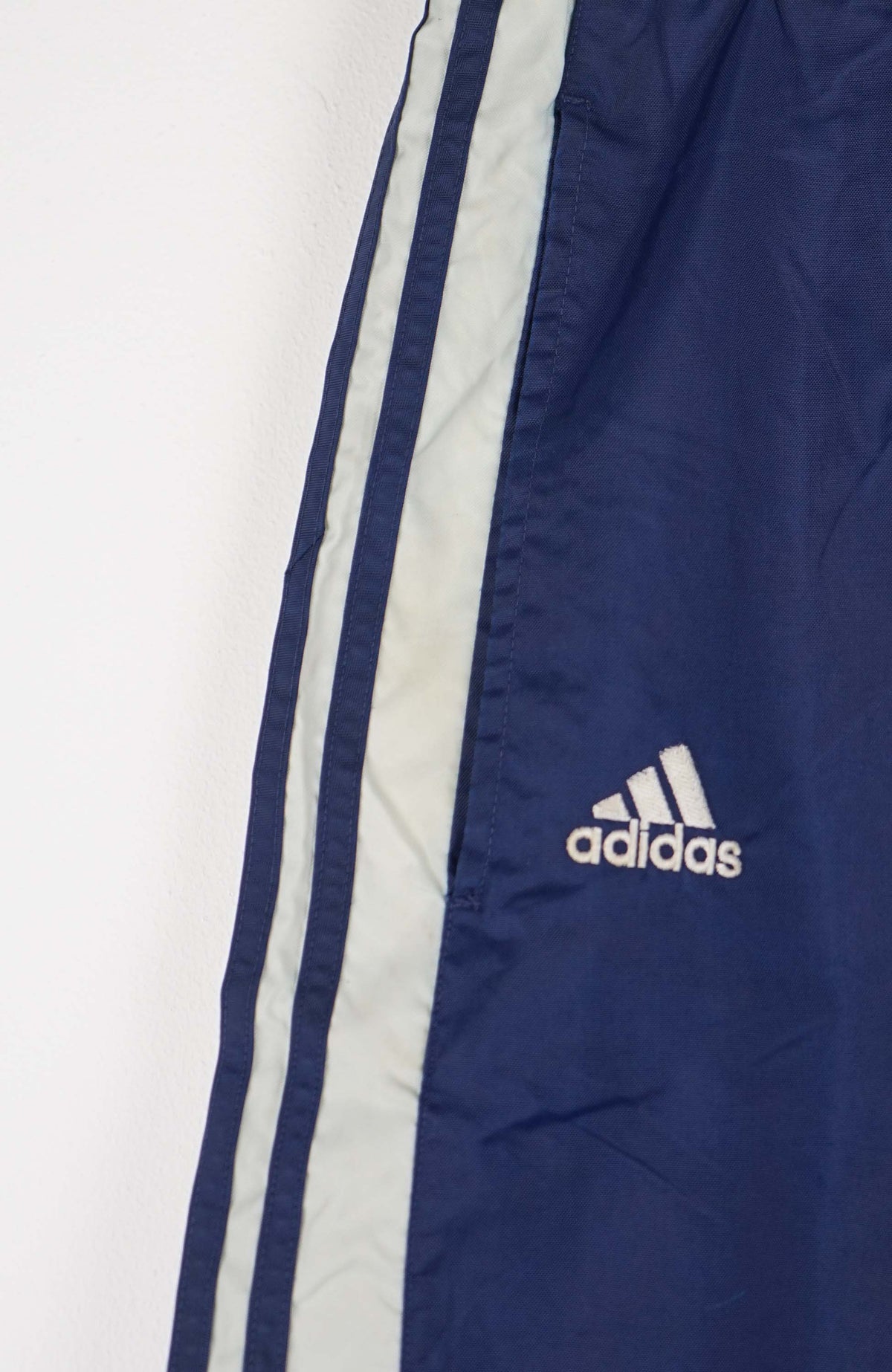 VINTAGE ADIDAS TRACK PANT SHORTS (XL)
