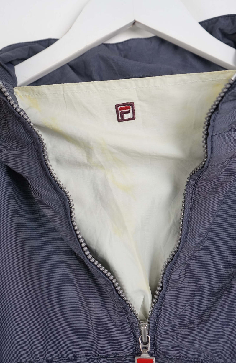 VINTAGE FILA 1/4 ZIP WINDBREAKER (XL)