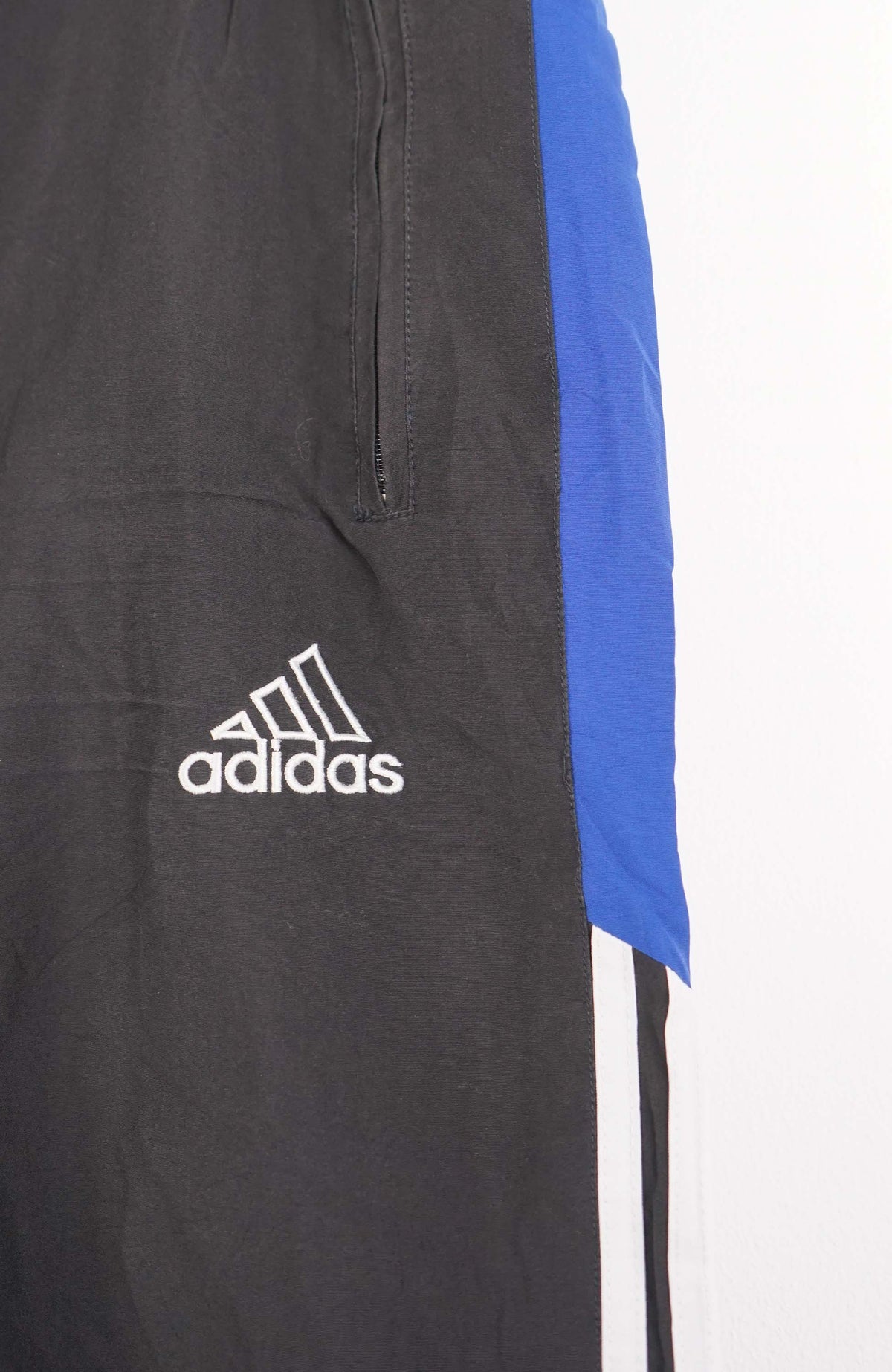 VINTAGE ADIDAS TRACK PANT SHORTS (XL)