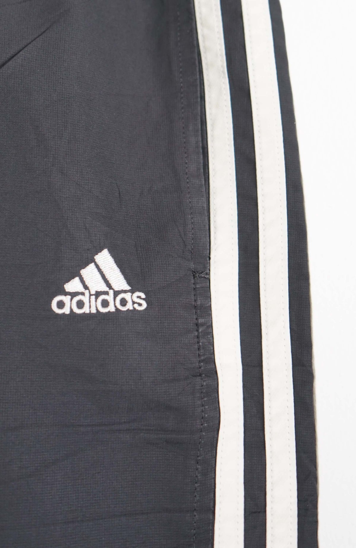 VINTAGE ADIDAS TRACK PANT SHORTS (XXL)