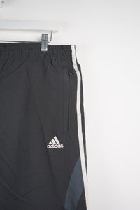 VINTAGE ADIDAS TRACK PANT SHORTS (XL)