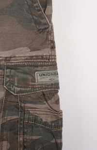 VINTAGE CAMO CARGO SHORTS W30
