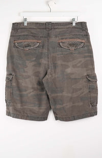 VINTAGE CAMO CARGO SHORTS W38