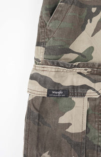 VINTAGE CAMO CARGO SHORTS W34