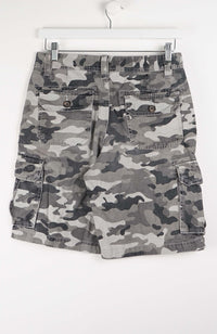 VINTAGE CAMO CARGO SHORTS W30