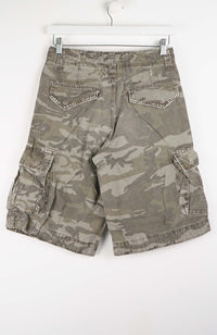 VINTAGE CAMO CARGO SHORTS W28