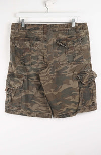 VINTAGE CAMO CARGO SHORTS W34