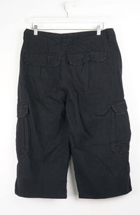 VINTAGE REWORK CARGO CAPRI SHORTS W34