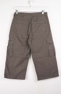 VINTAGE REWORK CARGO CAPRI SHORTS W30
