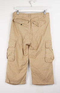 VINTAGE REWORK CARGO CAPRI SHORTS W30