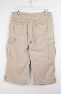 VINTAGE REWORK CARGO CAPRI SHORTS W34