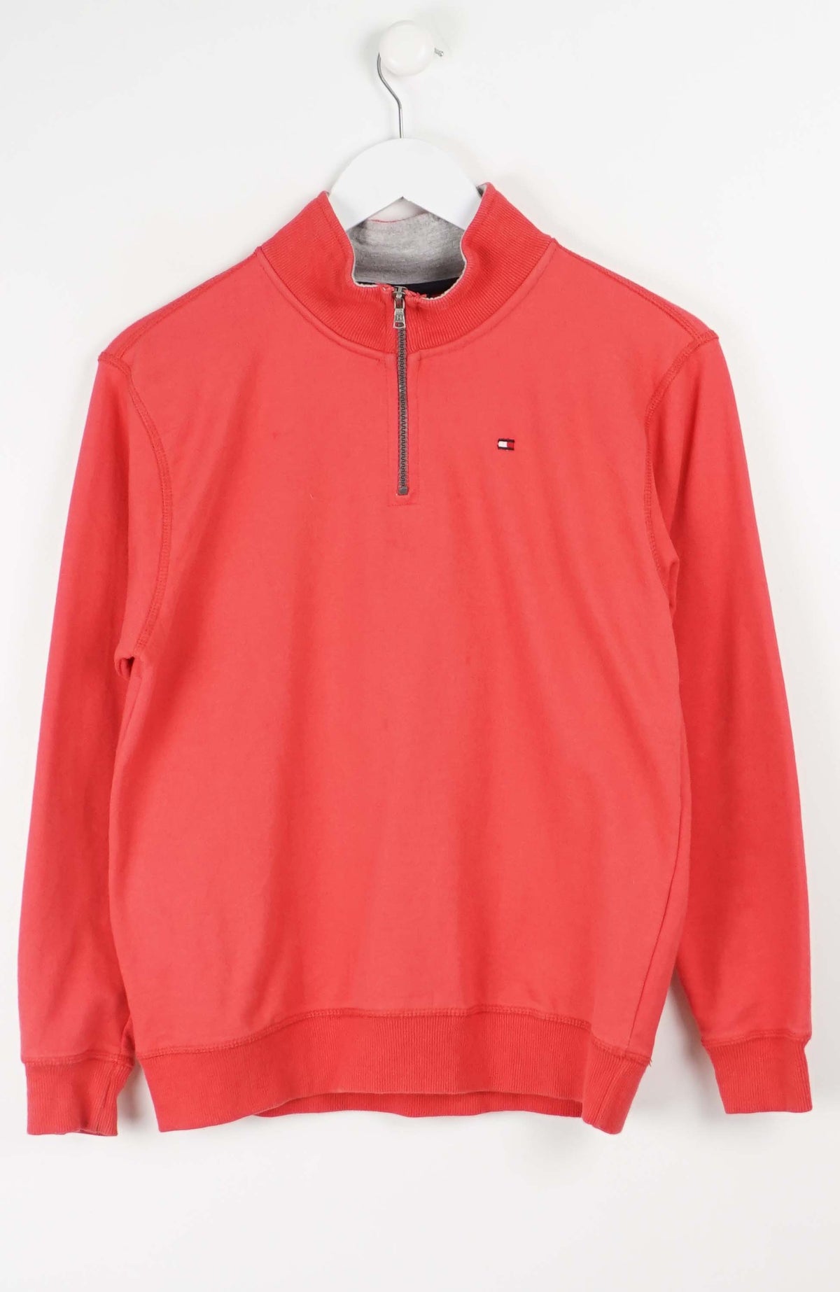 VINTAGE TOMMY HILFIGER 1/4 ZIP SWEATER (S) 