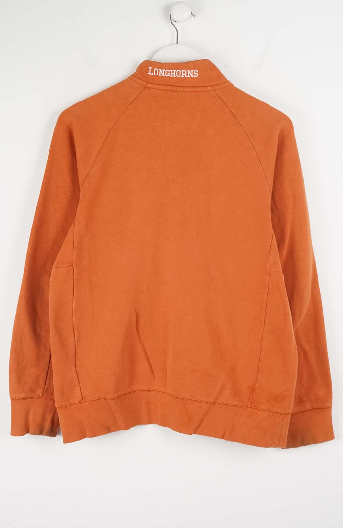 VINTAGE NIKE TEXAS LONGHORNS 1/4 ZIP SWEATER (S)