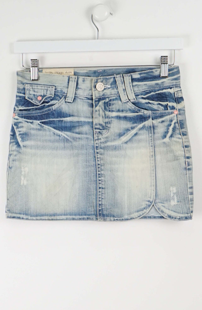 VINTAGE Y2K DENIM SKIRT (SIZE 10)
