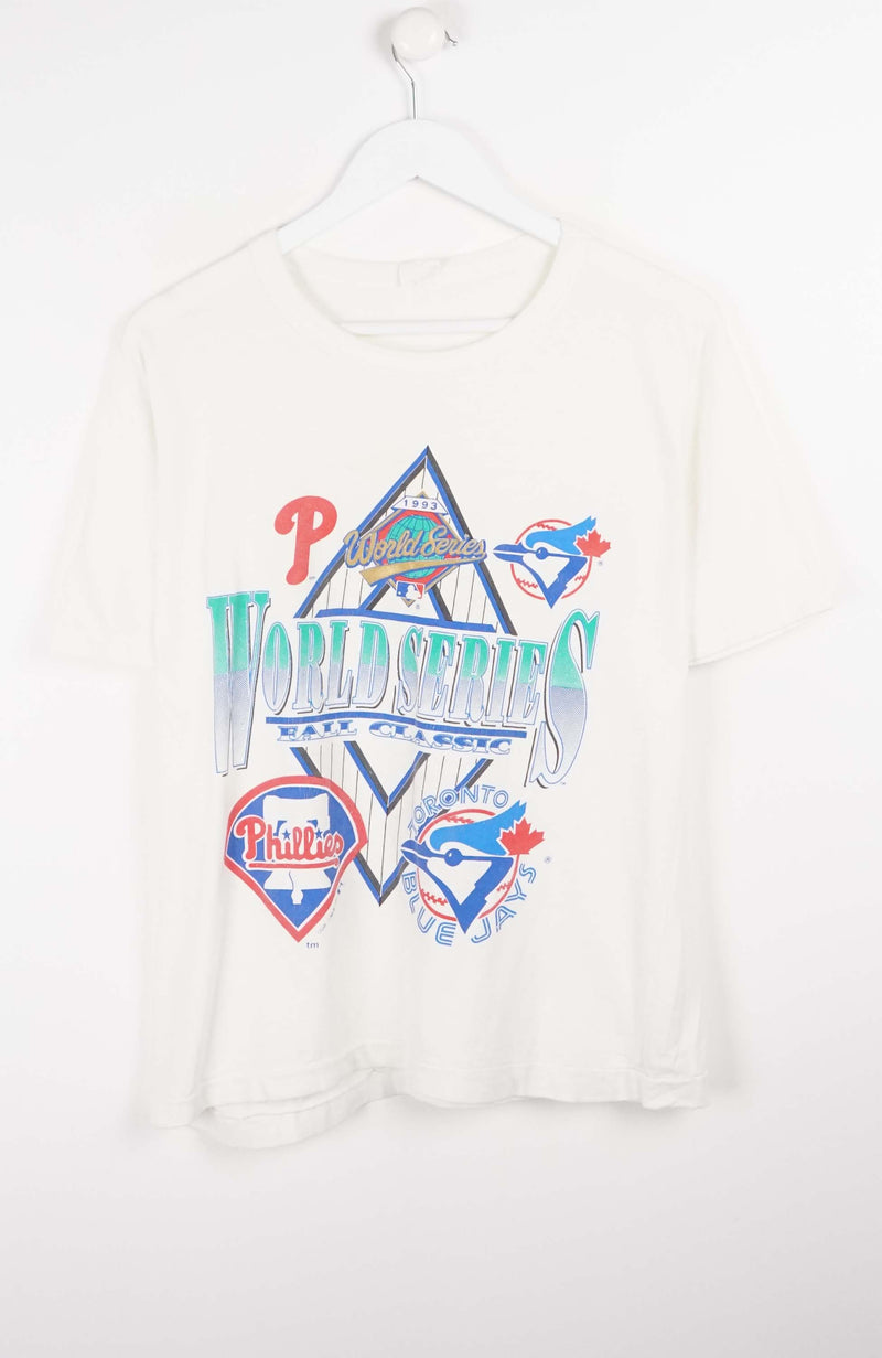 VINTAGE WORLD SERIES BASEBALL 1993 T-SHIRT (S)