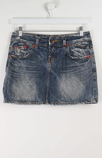 VINTAGE Y2K DENIM SKIRT (SIZE 12)