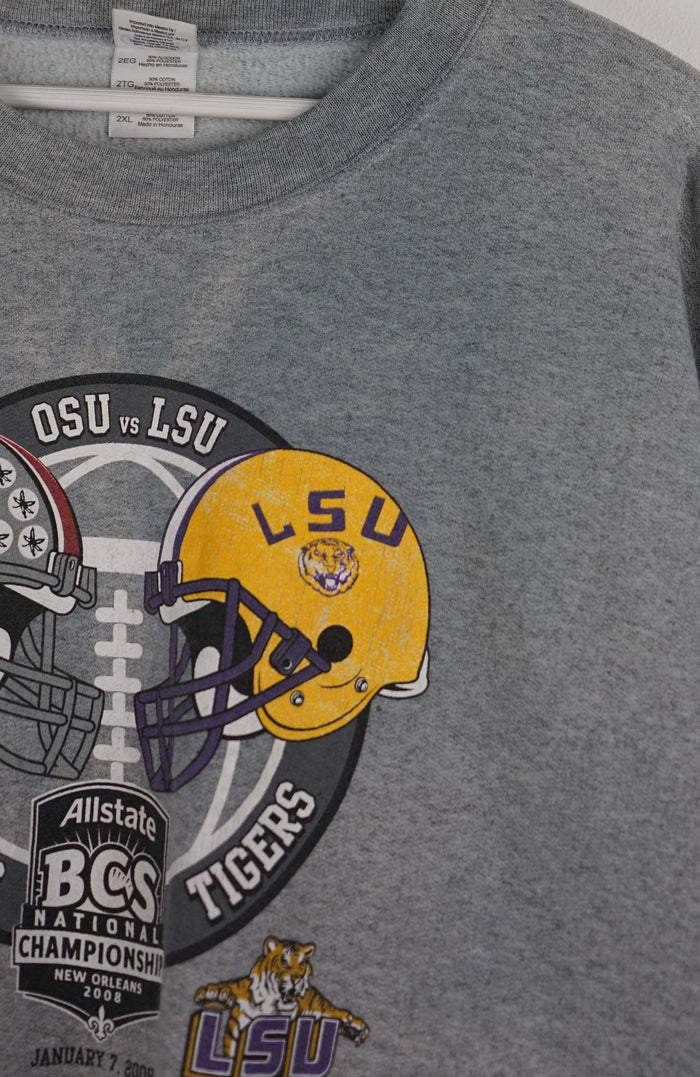VINTAGE OHIO VS LSU 2008 SWEATER (XL)