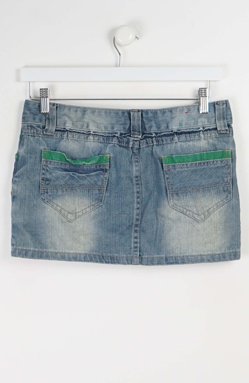 VINTAGE Y2K DENIM SKIRT (SIZE 18)