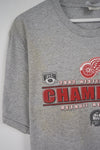 VINTAGE DETRIOT RED WINGS 2002 CHAMPIONS T-SHIRT (L)