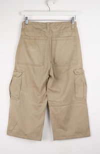 VINTAGE REWORK CARGO CAPRI SHORTS W28