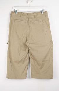 VINTAGE REWORK CARGO CAPRI SHORTS W36