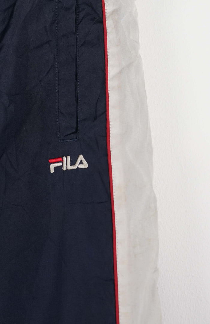 VINTAGE FILA TRACK PANT SHORTS (L)