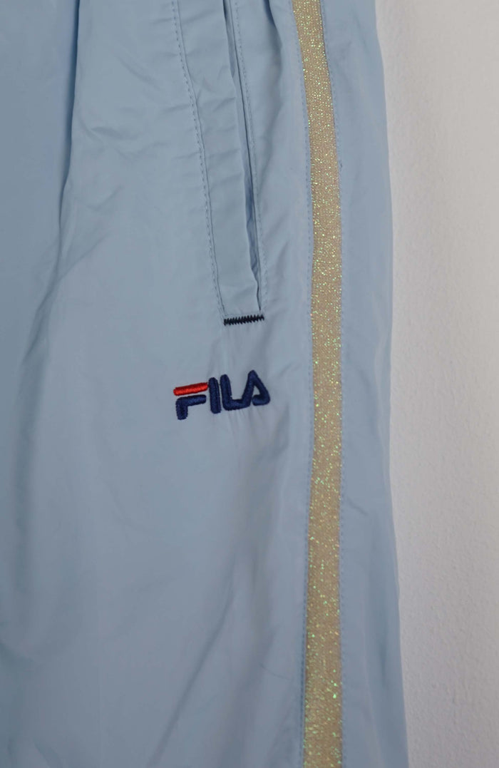 VINTAGE FILA TRACK PANT SHORTS (S)