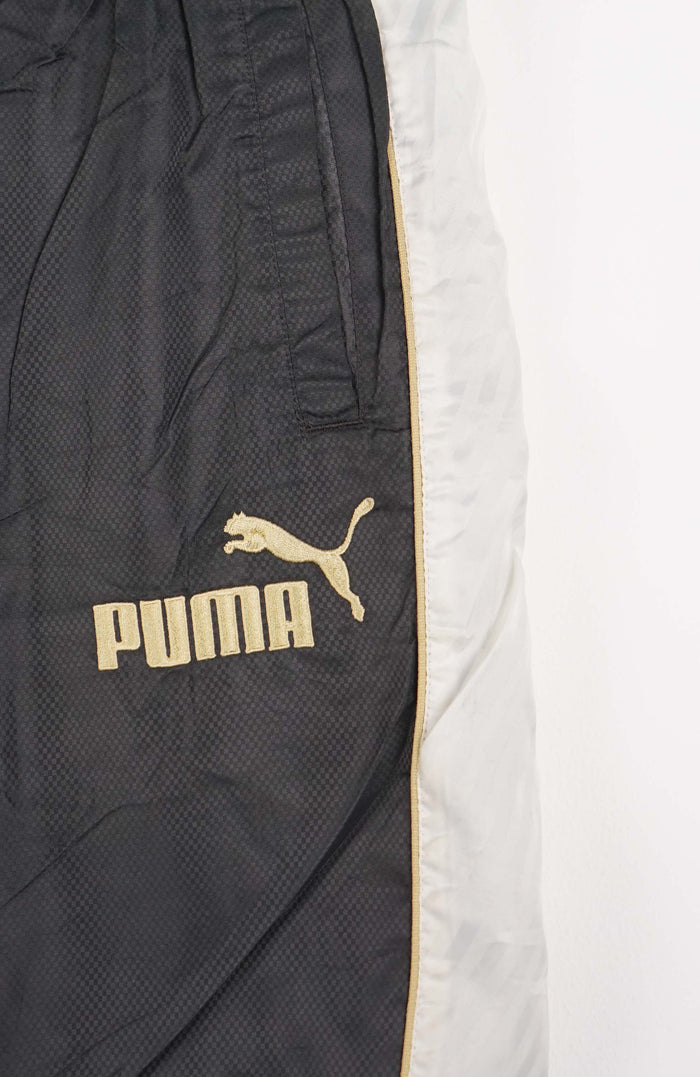 VINTAGE PUMA TRACK PANT SHORTS (M)